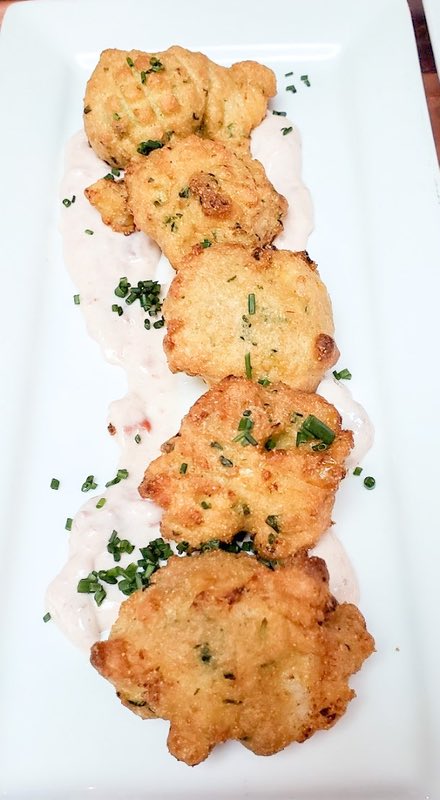 Shrimp-Corn Fritters - The Restaurant at Mission Ranch